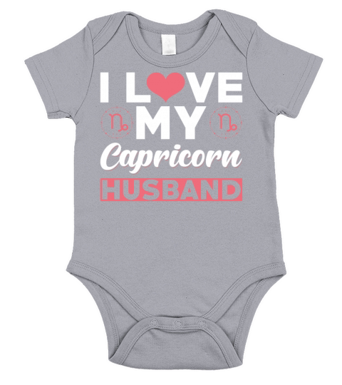 I love my Capricorn Husband Short Sleeve Baby One-Piece