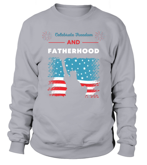 Celebrate Freedom and Fatherhood with flag America Sweatshirt Unisex