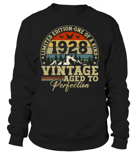 retro vintage birthday 1928 Sweatshirt Unisex