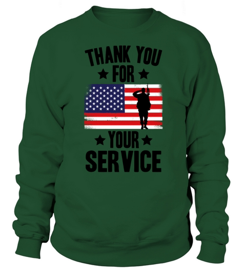 Veterans Day Thank You For Your Service Sweatshirt Unisex