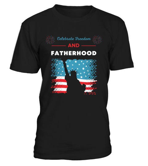 Celebrate Freedom and Fatherhood with flag America T-Shirt Unisex