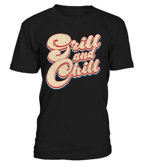 Vintage Grill and Chill Patriotic 4th of July T-Shirt Unisex