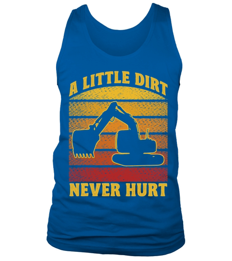 Excavator Construction Worker Operator Vintage Tank Top Unisex