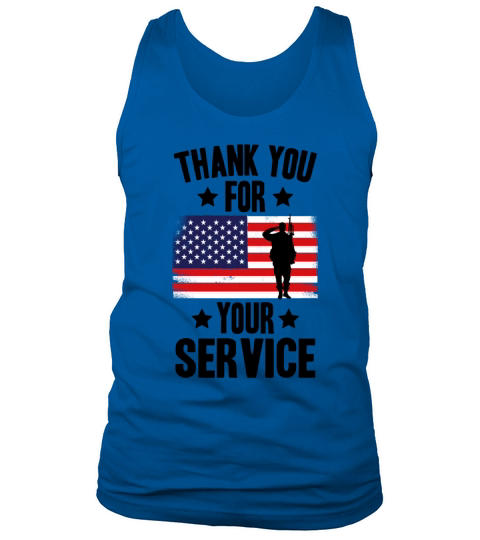 Veterans Day Thank You For Your Service Tank Top Unisex