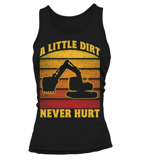Excavator Construction Worker Operator Vintage Tank top Woman
