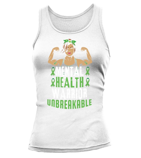 Green Mental Health Warrior Awareness Month Tank top Woman