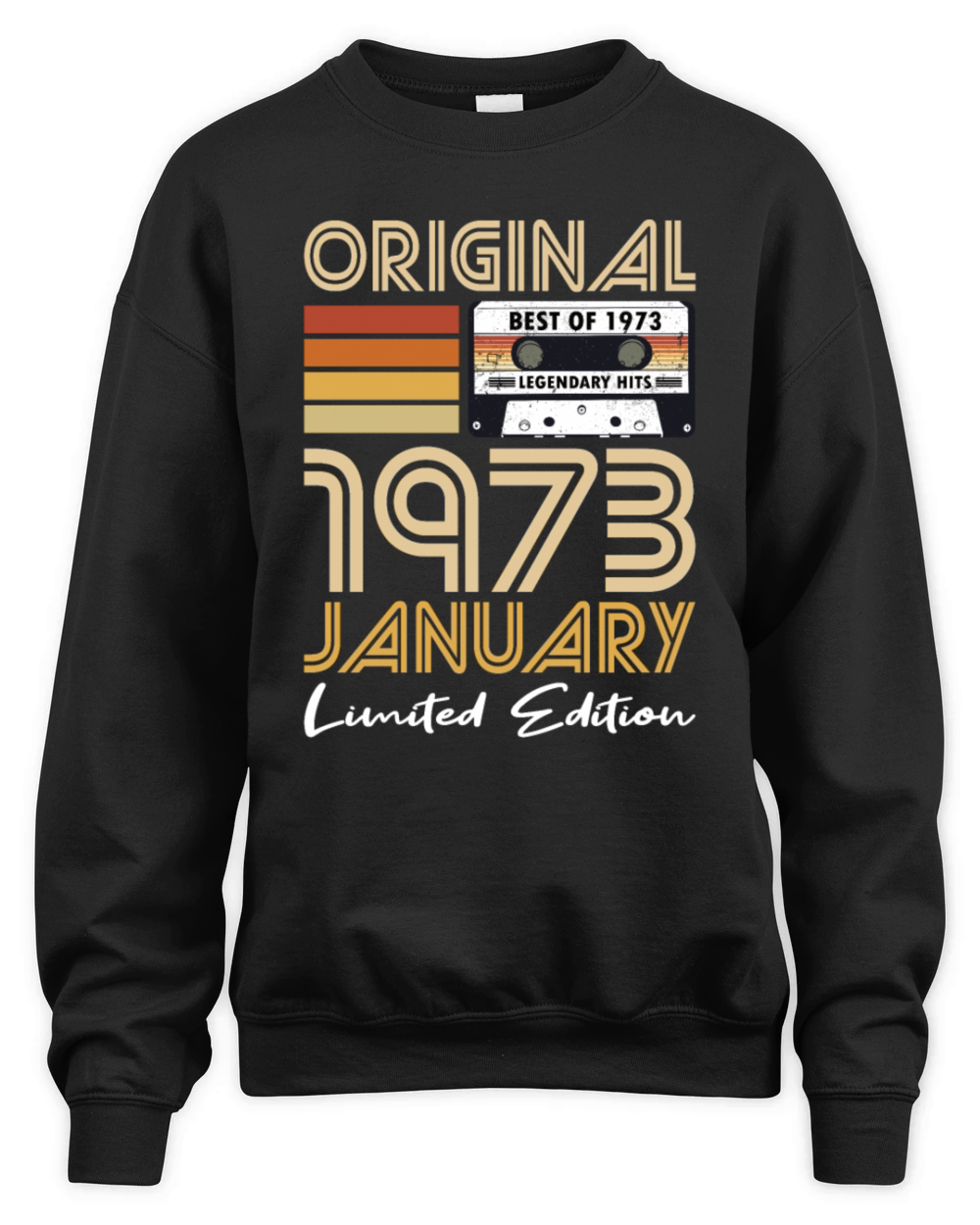 50th birthday january 1973 original 1973 Unisex Premium Crewneck Sweatshirt