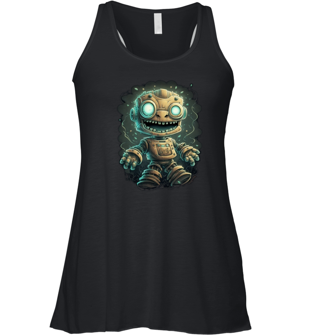 cute little robot Women's Flowy Tank Top