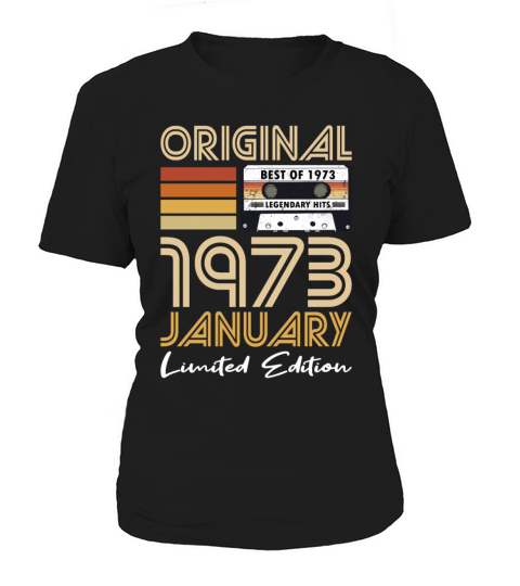 50th birthday january 1973 original 1973 Women's T-Shirt