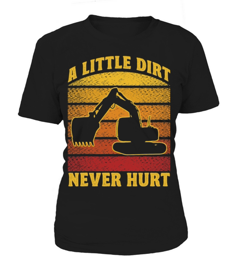 Excavator Construction Worker Operator Vintage Women's T-Shirt