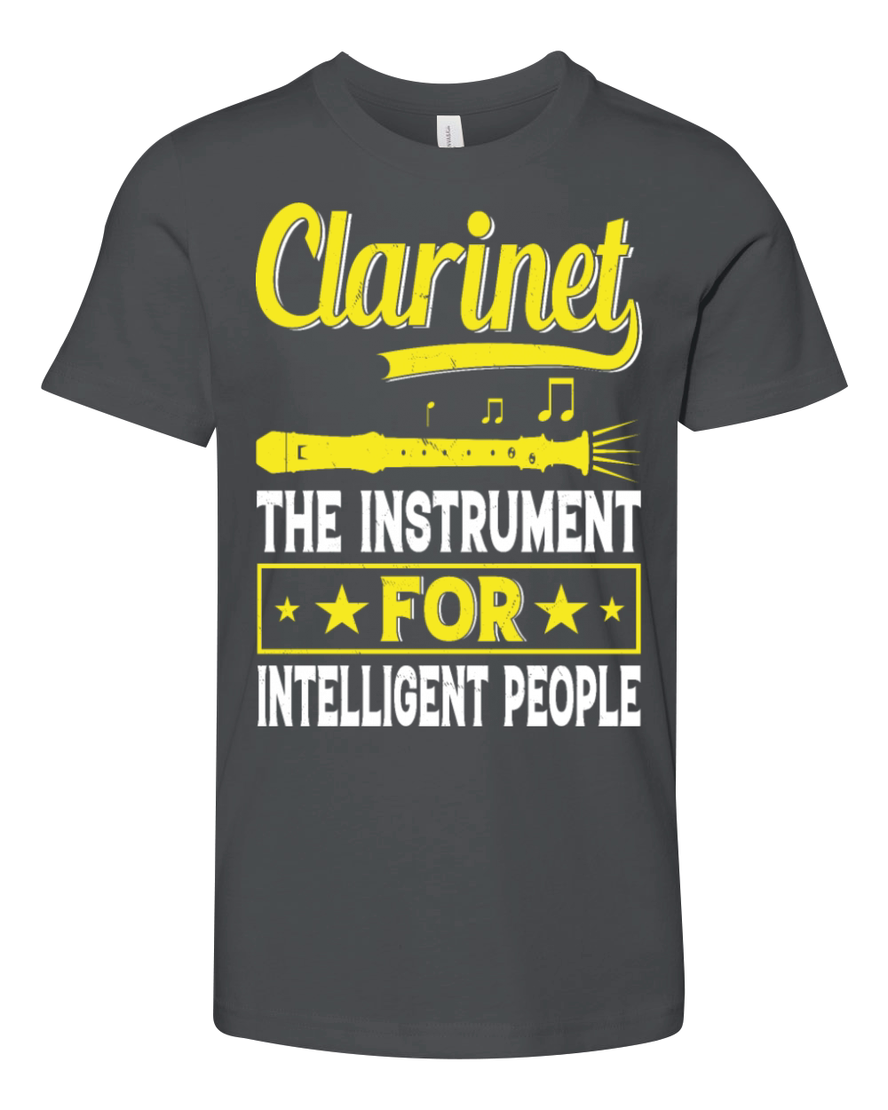 Clarinet The Instrument For Intelligent People Youth Unisex Jersey Tee