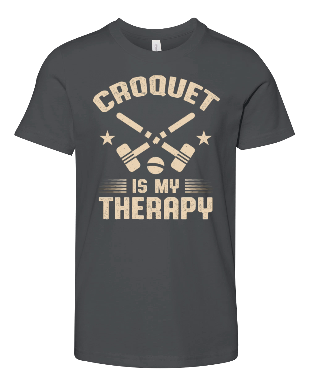 Croquet Is My Therapy Youth Unisex Jersey Tee