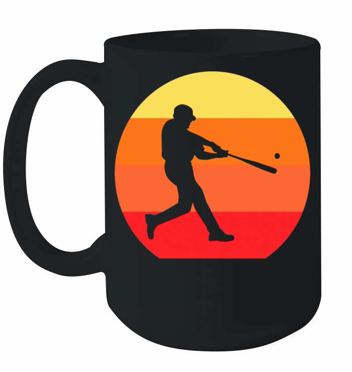 Baseball Shirt - Vintage Retro Baseball Player Ceramic Mug