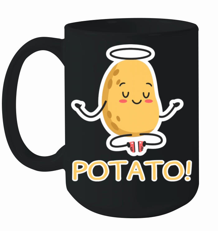 Loveable Potato Smiling Funny Vegetable Pun Ceramic Mug