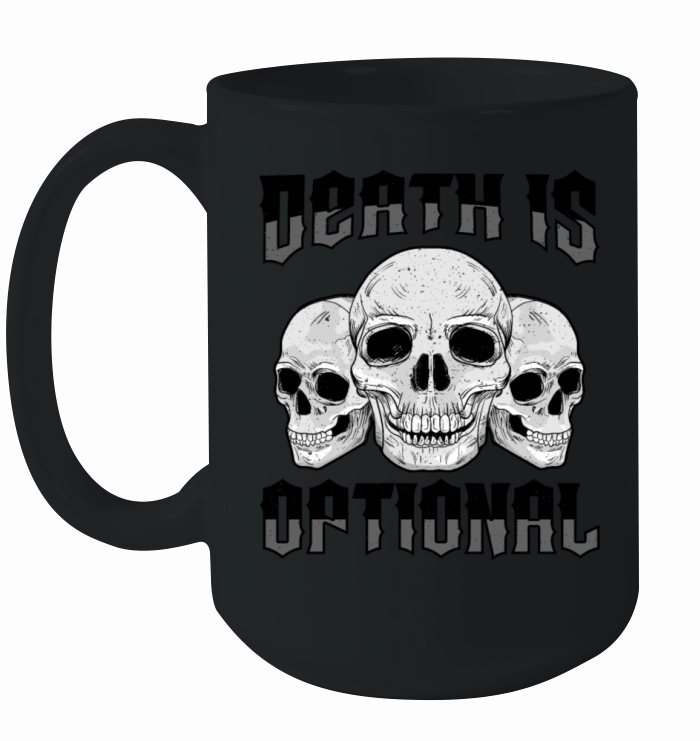 Necromancy Death Is Optional Necromancer Ceramic Mug