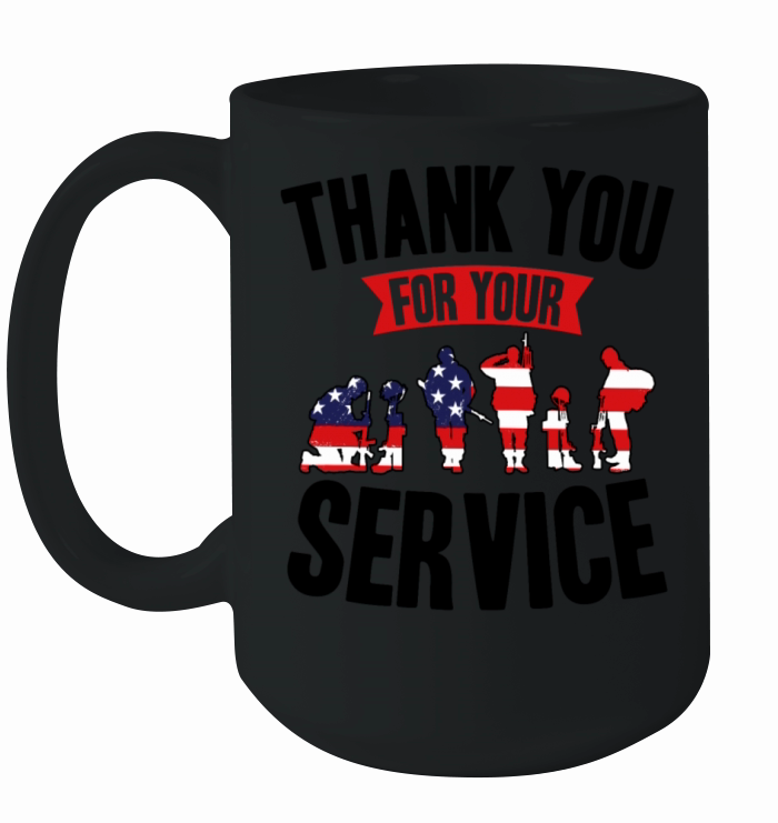 Veterans Day Thank You For Your Service Ceramic Mug