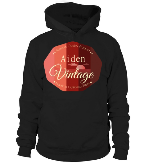 Aiden First Name Vintage Design Hoodie Unisex