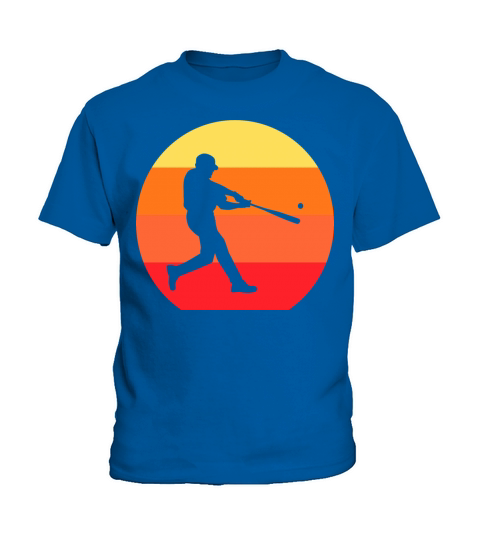 Baseball Shirt - Vintage Retro Baseball Player Kids T-Shirt