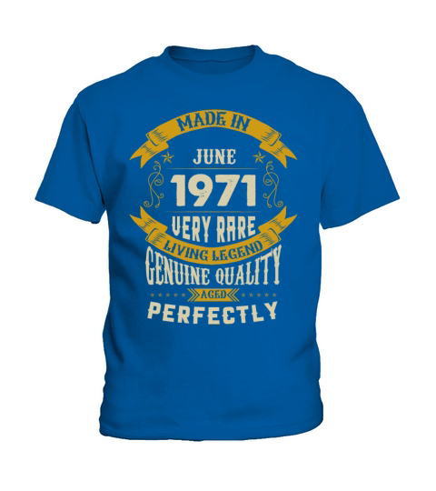June 1971 Vintage Birthday Present Kids T-Shirt