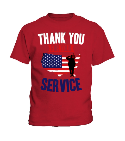 Veterans Day Thank You For Your Service Kids T-Shirt