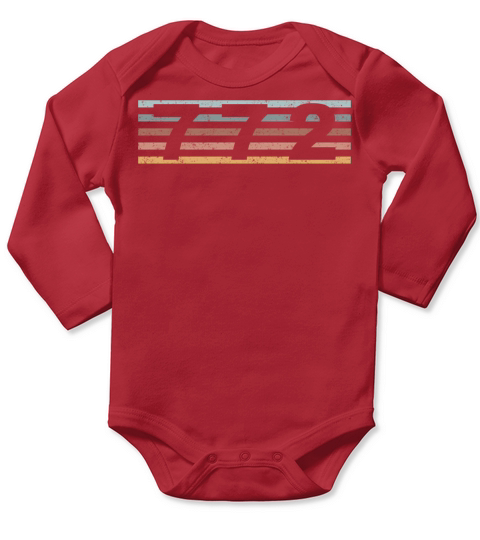 772 Area Code Retro Florida Port St Lucie Long Sleeve Baby One-Piece