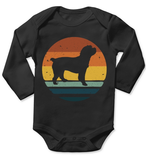 Cockapoo Vintage Retro Dog Mom Dad Gift Long Sleeve Baby One-Piece