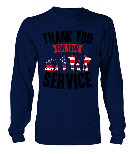 Veterans Day Thank You For Your Service Long sleeved Unisex