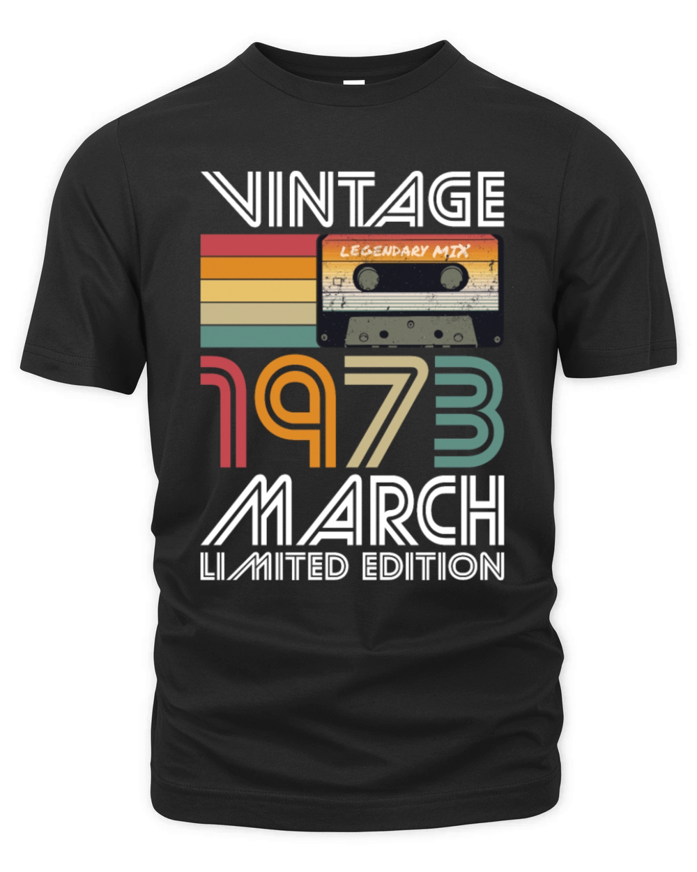 50th birthday march 1973 vintage 1973 Organic Unisex T-shirt
