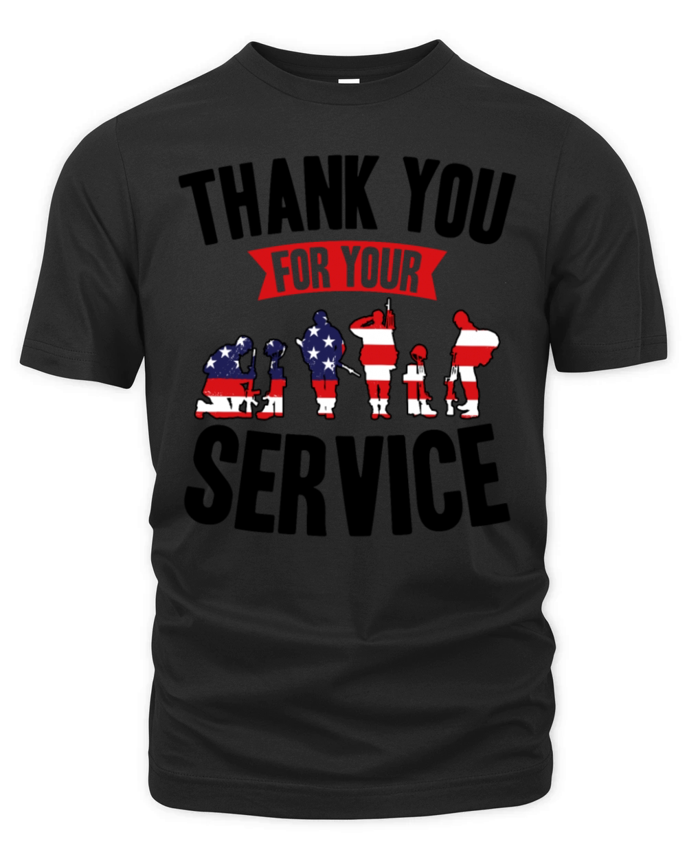 Veterans Day Thank You For Your Service Organic Unisex T-shirt