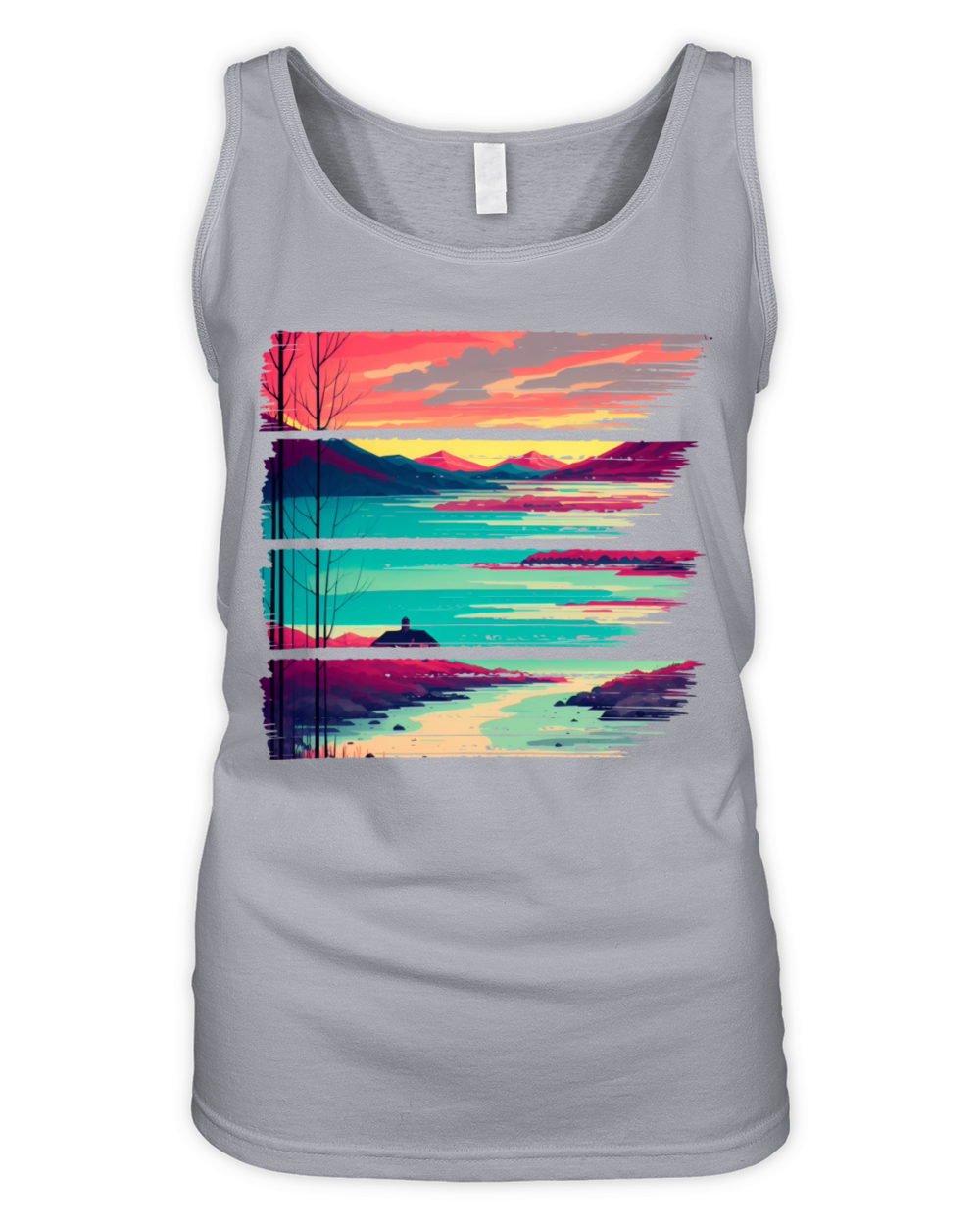 Clours of Sunset Organic Women's Tank Top