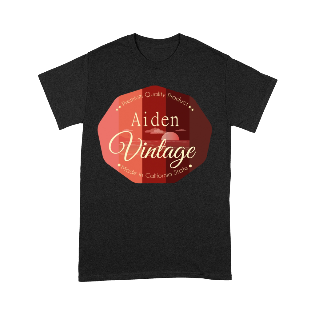 Aiden First Name Vintage Design Premium T-shirt