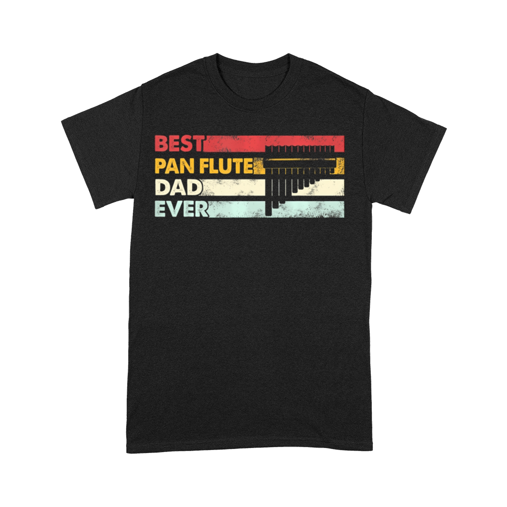 Best Dad Ever Father Vintage Pan Flute Premium T-shirt