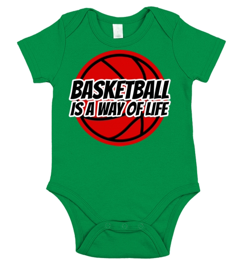 Basketball Is A Way Of Life Quote Short Sleeve Baby One-Piece
