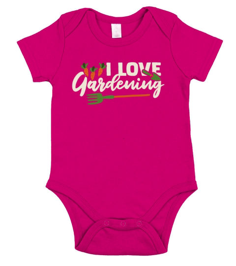 I Love Gardening Horticulture Ideas Gardener Short Sleeve Baby One-Piece