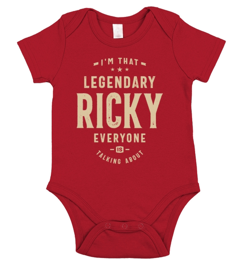 Im That Legendary Ricky Short Sleeve Baby One-Piece