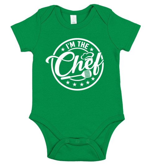 Im The Chef Cook Chef Restaurant Food Cooking Hat Short Sleeve Baby One-Piece