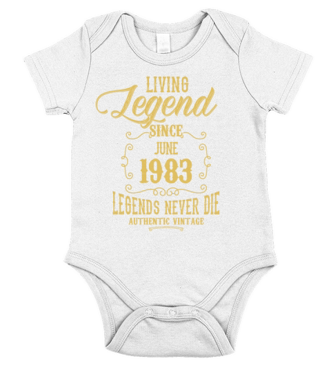 Living Legend since June 1970 Short Sleeve Baby One-Piece