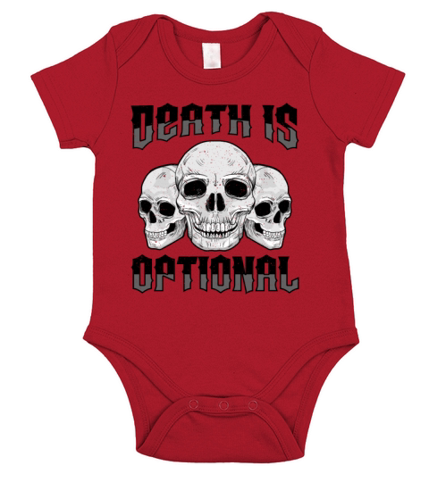 Necromancy Death Is Optional Necromancer Short Sleeve Baby One-Piece