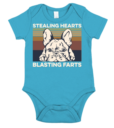Stealing Hearts Blasting Farts Quote For A Short Sleeve Baby One-Piece