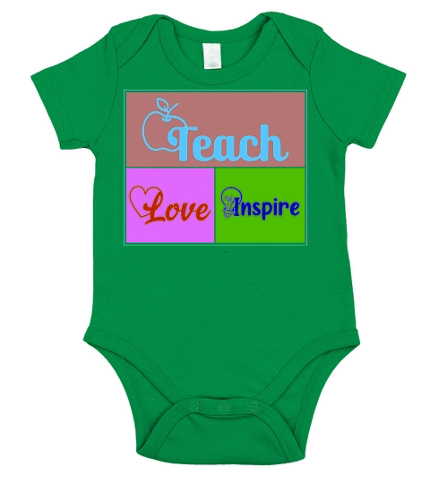 teacher love shirt Short Sleeve Baby One-Piece
