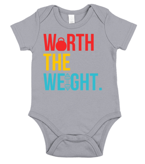 Worth The Weight Gymer Short Sleeve Baby One-Piece
