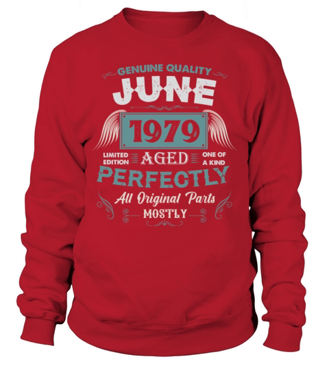 June 1979 Vintage Birthday Present Sweatshirt Unisex