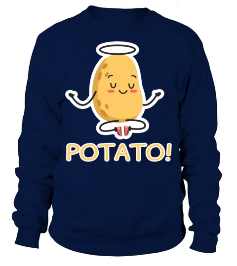 Loveable Potato Smiling Funny Vegetable Pun Sweatshirt Unisex