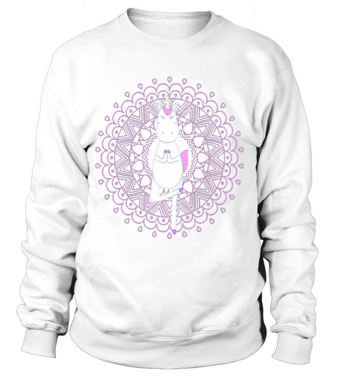 Unique Trendy Magic Yoga Unicorn Sweatshirt Unisex