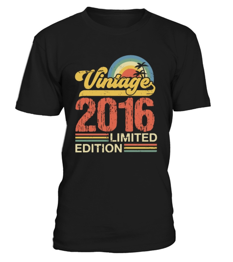 Retro Vintage 2016 Limited Edition T-Shirt Unisex