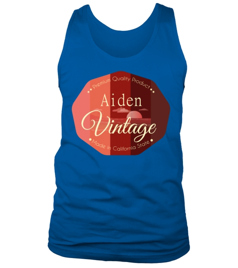 Aiden First Name Vintage Design Tank Top Unisex