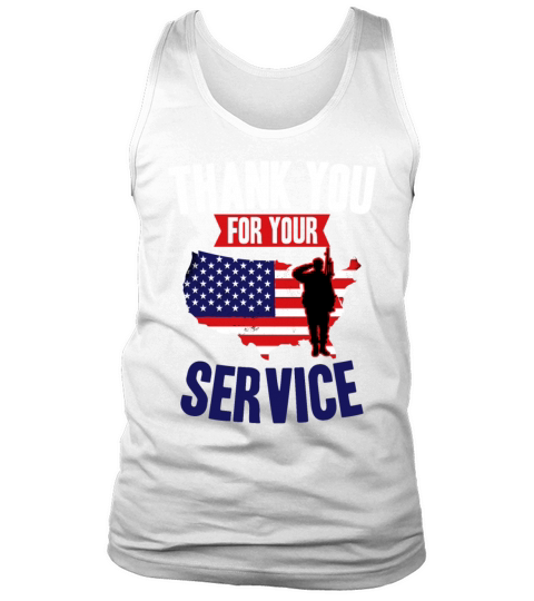 Veterans Day Thank You For Your Service Tank Top Unisex