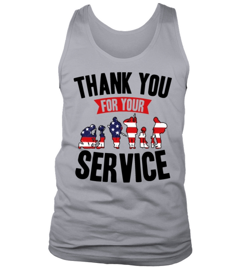 Veterans Day Thank You For Your Service Tank Top Unisex