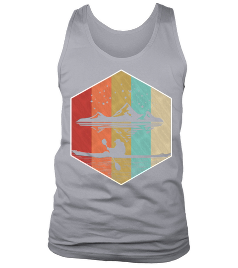 Vintage Retro Kayaking Nature Mountains Kayak Tank Top Unisex