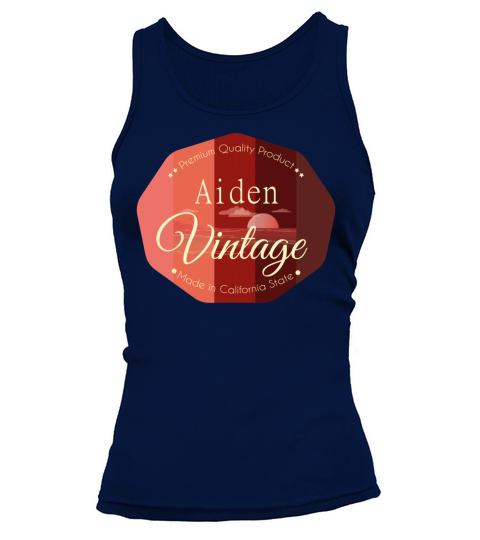 Aiden First Name Vintage Design Tank top Woman